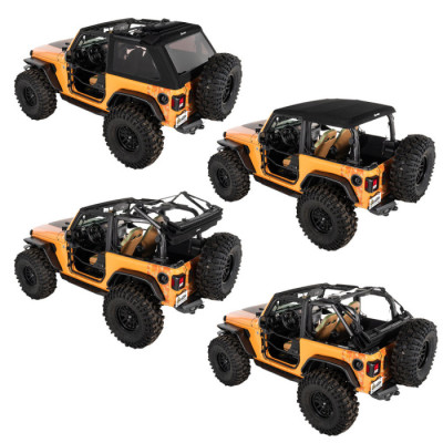 Trektop Glide Black TWILL BESTOP - Jeep Wrangler JL 2 porte