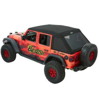 Trektop ULTRA black TWILL BESTOP - Jeep Wrangler JLU 4 porte