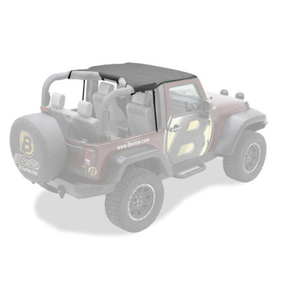 Header Bikini top Black Diamond - Jeep Wrangler JK dal 2007 al 2009