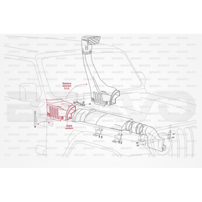 Snorkel Jeep Wrangler JL / Gladiator JT dal 2017